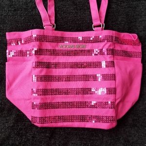 NWOT VICTORIA SECRET SEQUINED TOTE